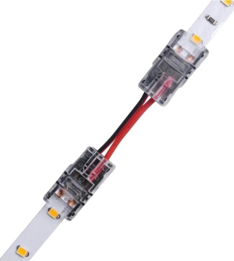 Samler med ledning til LED stripe 8mm enkeltfarget IP20 5V 24V