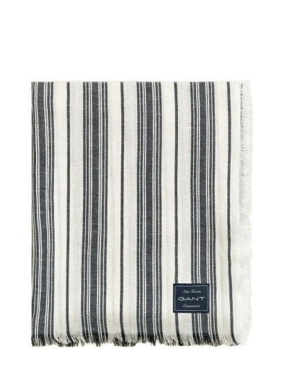 GANT Cotton Linen Yacht Throw White 130X180