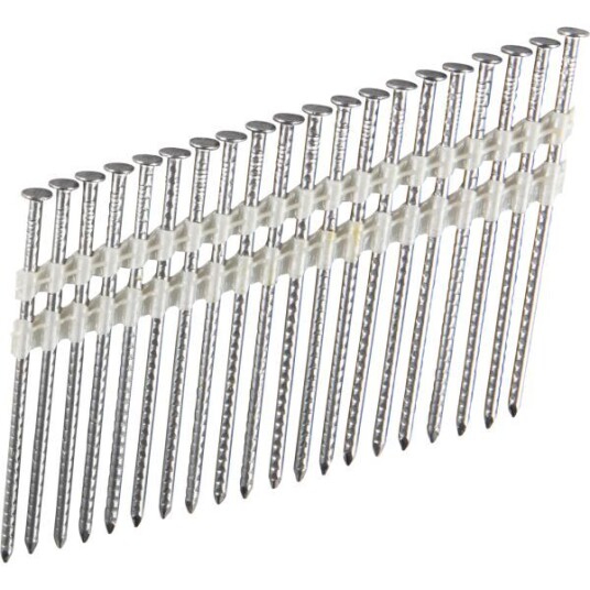 ESSVE 777475 Maskinspiker 21°, rettbåndet, hugget, blank 3,1 x 90 mm, 1200-pakning
