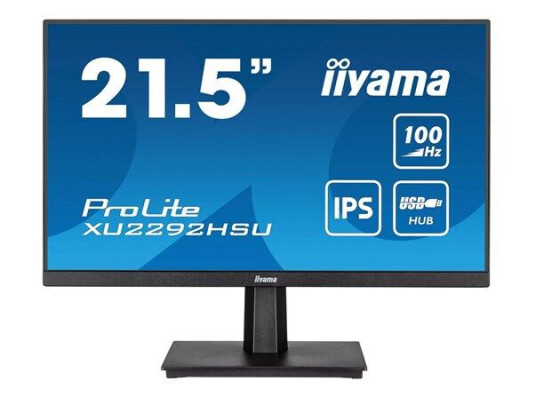 Iiyama ProLite 22" LED PC-skjerm 1920x1080 Ips 100Hz Matt Svart
