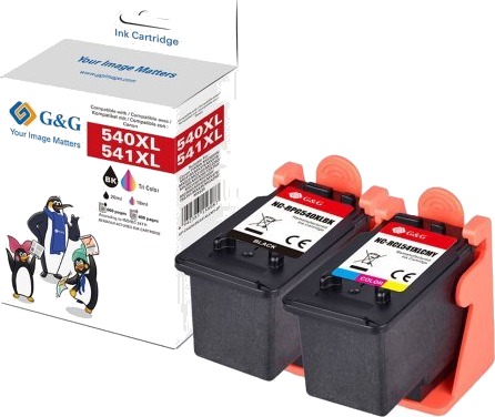 G&G 15087 XL BK/C/M/Y blekkpatroner 2 pk 23 ml/21 ml