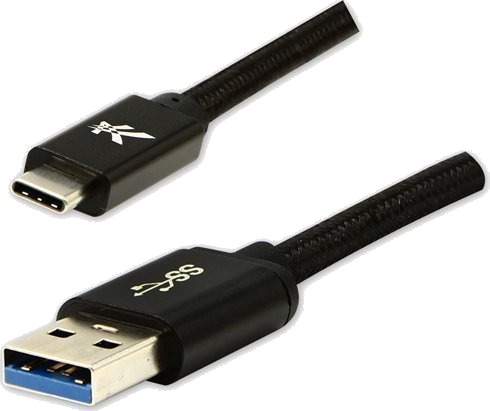 Usb Logo-Kabel Usb-A Til Usb-C 2 M Svart Usb Logo-Kabel Usb-A Til Usb-C 2 M Svart