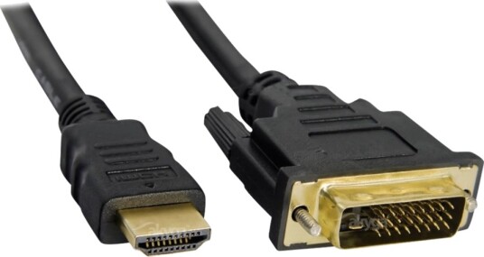 Akyga Ak Av 13 Adapterkabel Dobbeltlenke Hdmi Hann Til Dvi D Hann 3 M Svart