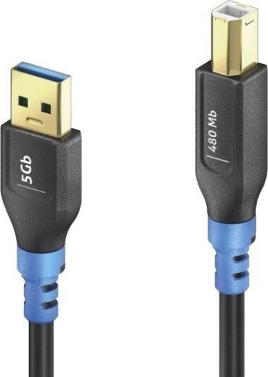 Purelink Fi U200 003 0,3 M Usb A Usb B Usb 2.0 480 Gbit/S Sort Blå Purelink Fi U200 003 0,3 M Usb A Usb B Usb 2.0 480 Gbit/S Sort Blå