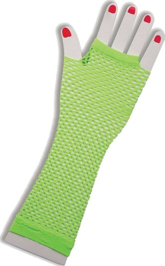 Catsson Lange UV Neon Nettinghansker Grønn PK03107