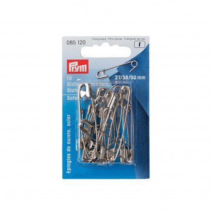 Prym Sikkerhetsnåler Stål Sølv 27mm 16 stk