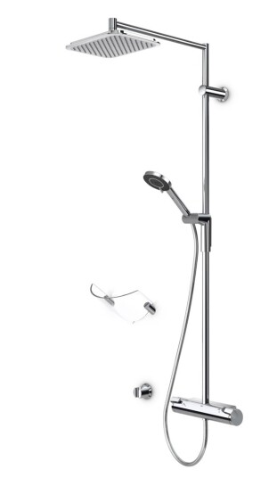 Oras Optima Rainshower takdusjpakke 7192 - Firkantet med termostat
