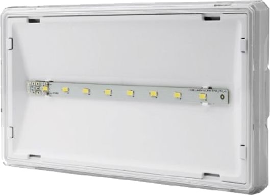 Awex Nødarmatur Exit S Ip65 Eco Led 3W 310Lm 1T Énfunksjon Hvit Ets/3W/E/1/Se/Pt/Wh