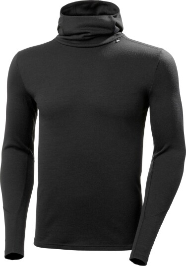 Helly Hansen Herre Lifa Merino Midtvekt Hettegenser Svart XL SvartXL