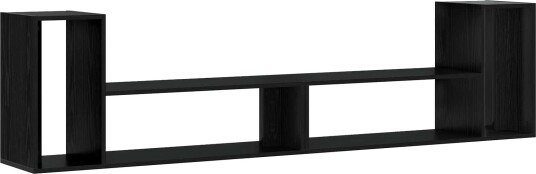 vidaXL TV-skap 100 x 30 x 50 cm Svart eik Konstruert tre