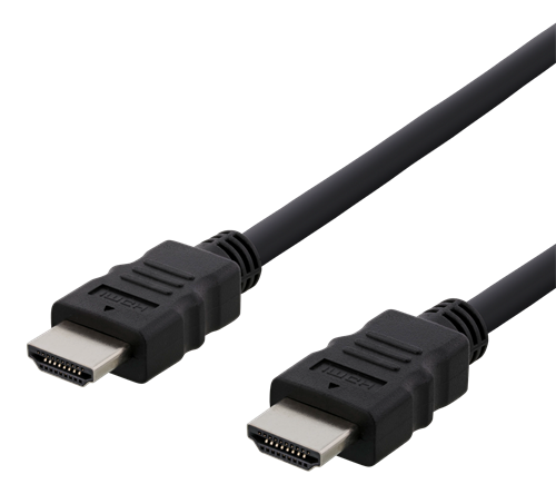 Deltaco HDMI High Speed Ethernet Kabel 0,5m Svart Deltaco HDMI High Speed Ethernet Kabel 0,5m Svart