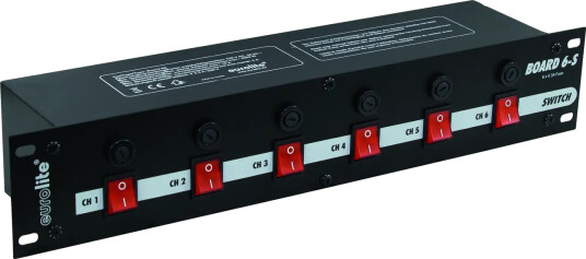 EuroLite 6 Kanal Schalterboard