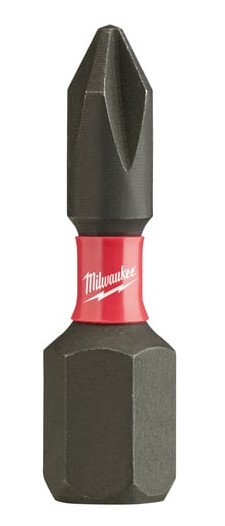 Milwaukee Shockwave PZ2 Skrubits 25mm - 2-pakning for Heavy Duty Milwaukee Shockwave PZ2 Skrubits 25mm - 2-pakning for Heavy Duty