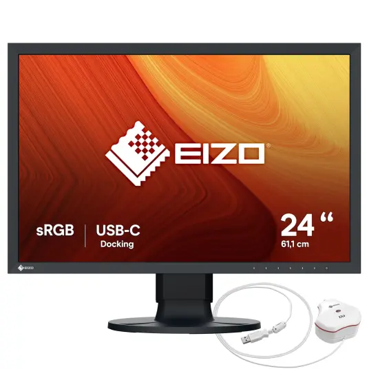 EIZO ColorEdge CS2400R 24" IPS Skjerm 100% sRGB Kalibrert Sort EIZO ColorEdge CS2400R 24" IPS Skjerm 100% sRGB Kalibrert Sort