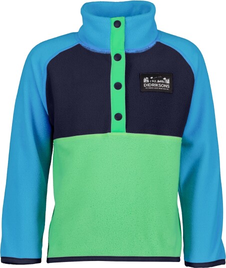 Didriksons Monte Kids Half Button 3 Frog Green Frog Green 120