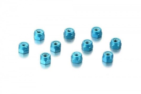 HUDY Alu Nut M3 - Blue (10)