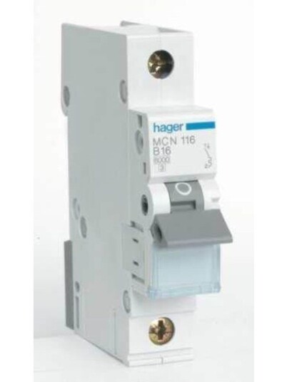 Hager Mcb 1p 6ka c-10a (3250614313646)