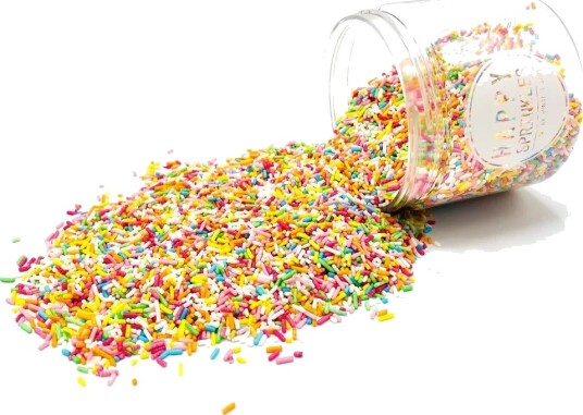 Happy Sprinkles Strøsselmiks  Rainbow Strands 90g | Slikkepott.No