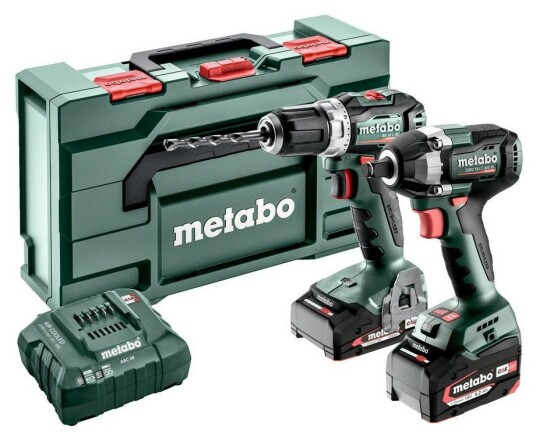 Metabo 2.9.2 Kombosett Drill & Muttertrekker 18V 5.2Ah/2.0Ah Metabo 2.9.2 Kombosett Drill & Muttertrekker 18V 5.2Ah/2.0Ah