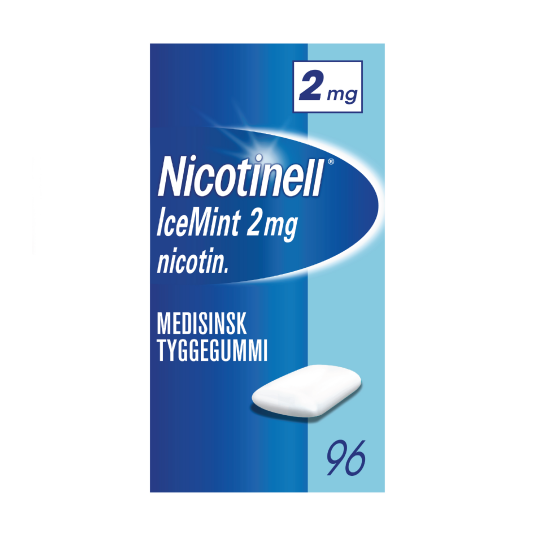Nicotinell 2 mg tyggegummi Icemint 96 stk. Nicotinell 2 mg tyggegummi Icemint 96 stk.