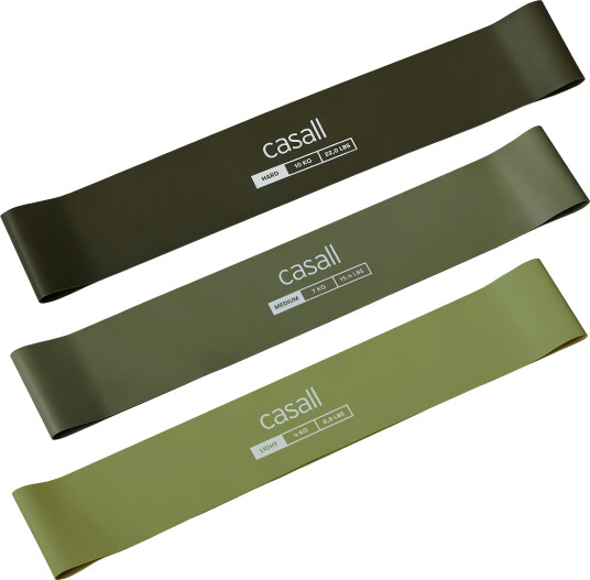Casall Rubber Bands 3-pack Green Selection OneSize Casall Rubber Bands 3-pack Green Selection OneSize