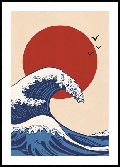 Sun Wave Plakat Plakat / 100x150cm Sun Wave Plakat Plakat / 100x150cm