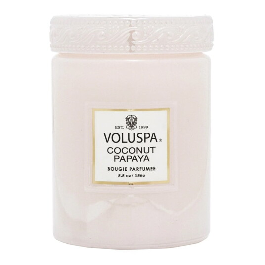 Voluspa Mini Large Glass Jar Coconut Papaya 156g