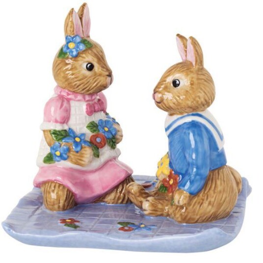 Villeroy & Boch Bunny Tales Piknik figur 8x8 cm Villeroy & Boch Bunny Tales Piknik figur 8x8 cm