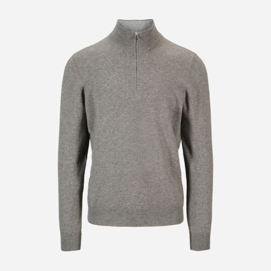 Half Zip Wool-Cashmere Mole Half Zip Wool-Cashmere Mole