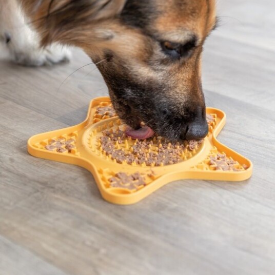 Trixie Lick'N'Snack Slikkematte Gul 23.5 cm
