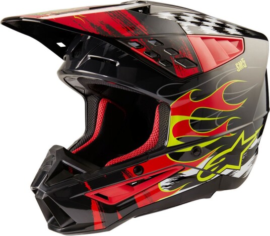 Alpinestars S-M5 Rash Motocross Hjelm M Grå Sølv Alpinestars S-M5 Rash Motocross Hjelm M Grå Sølv