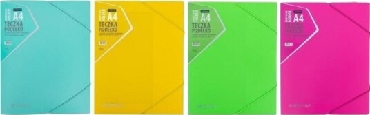 Mappe Boks Med Viskelær Pp Neon Mix Astra