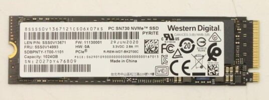 Lenovo WD SN730 SSD 1TB M.2 2280 PCIe 3.0 x4 NVMe 5SS0V14993