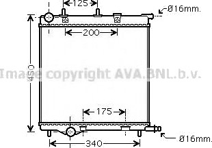 PRASCO PE2289 Radiator motorkjøling PRASCO PE2289 Radiator motorkjøling