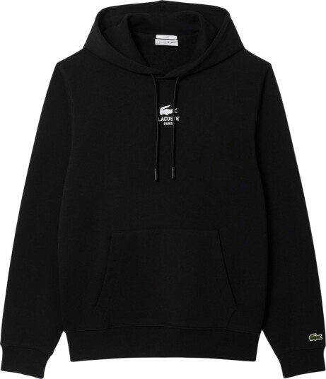 Lacoste Printed Hettegenser Unisex Svart M