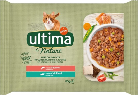 Affinity Ultima Våtfôr Ultima Cat Nature Laks & Torsk 4 X 85 G