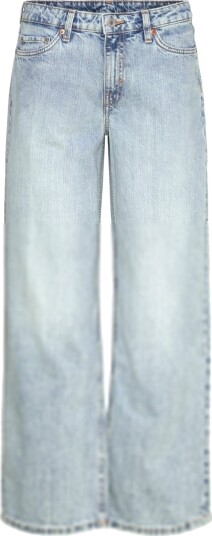 Weekday Ample Low Rise Loose Wide Leg Jeans   Blue   27 x 32