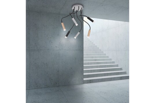 Taklampe Pochote Grå / Gull