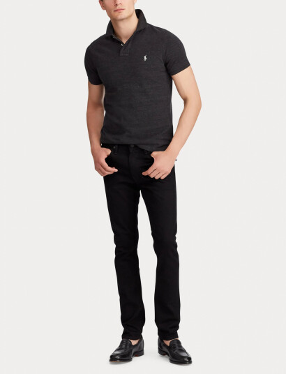Polo Ralph Lauren Basic Mesh-Ssl-Knt - Black - XXL Polo Ralph Lauren Basic Mesh-Ssl-Knt - Black - XXL