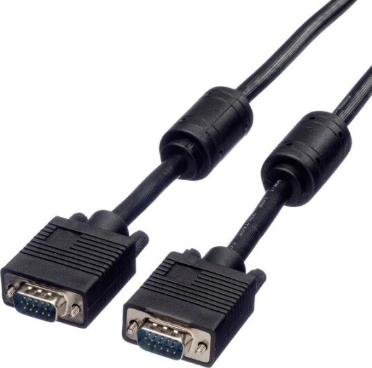 Standard Svga-Kabel Hd15 + Ferritt St St Svart 10 M S3618 Standard Svga-Kabel Hd15 + Ferritt St St Svart 10 M S3618