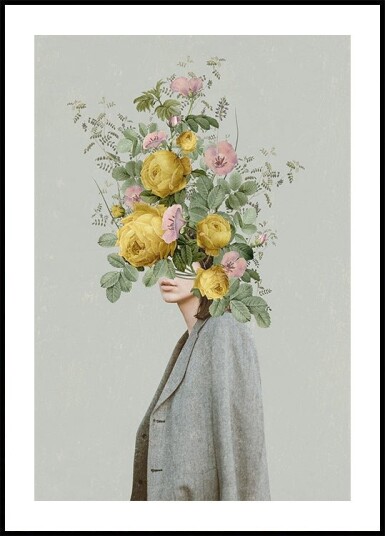 Yellow bouquet Poster Plakat / 100x150cm