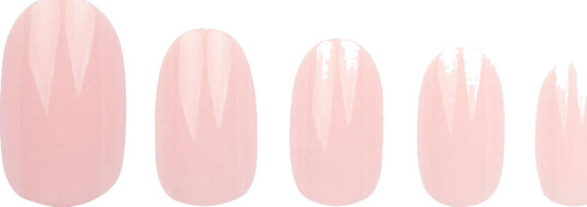 Invogue Baby Pink Oval Nails 24pcs