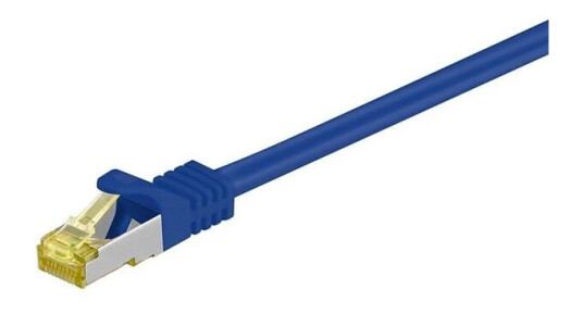 Goobay CAT 7 S/FTP 1m RJ45 Nettverkskabel Blå Goobay CAT 7 S/FTP 1m RJ45 Nettverkskabel Blå