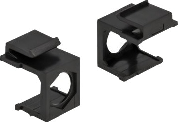Delock Keystone Cover Modulært InnføringshuSvart En Pakke 4