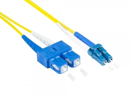 Alcasa Lw-9075Ls Fiberoptisk Kabel 7,5 M 2X Lc 2X Sc Os2 Gul (Lw-9075Ls)