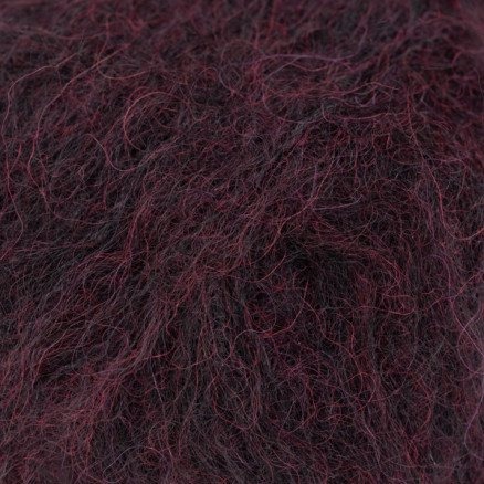 Drops Garnstudio Brushed Alpaca Silk Garn Unicolor 43 Mørk drue