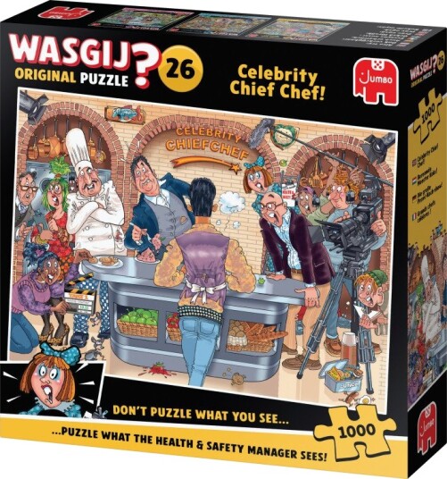 Wasgij Original 26 Puslespill   1000 brikker   Celebrity Chief Chef