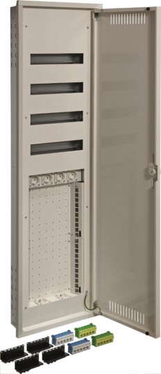 Hager FFW83MF1 Sentralapparat 4 X 15 Moduler Dybde: 82 mm