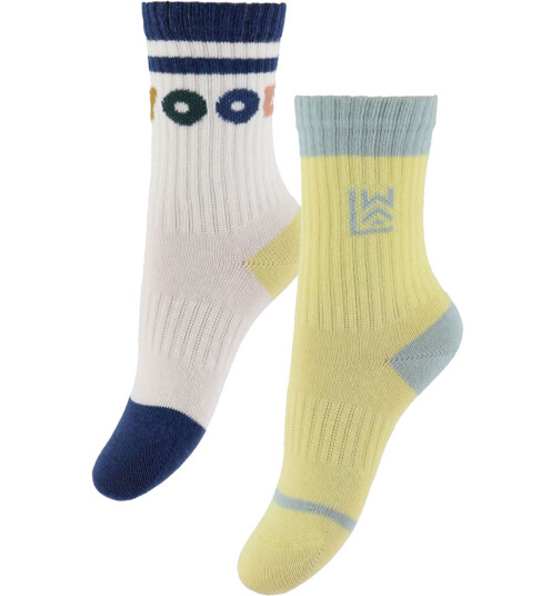 LIEWOOD Annette Sokker 2-pack Lemonade/Creme de la creme 22-24
