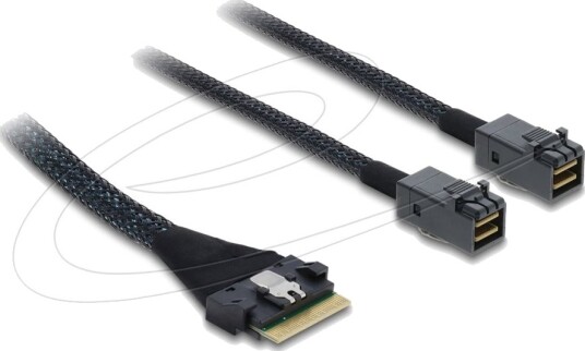 Delock Sas Intern Kabel 8I Slim Sas Sff 8654 Hann Til Mini Sas Hd Sff 8643 Hann 50 Cm Delock Sas Intern Kabel 8I Slim Sas Sff 8654 Hann Til Mini Sas Hd Sff 8643 Hann 50 Cm